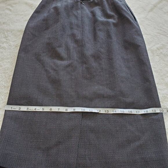 VTG Pendleton Small Tweed Black Virgin Wool Pencil Lined Straight Skirt Women 10 - Picture 6 of 7